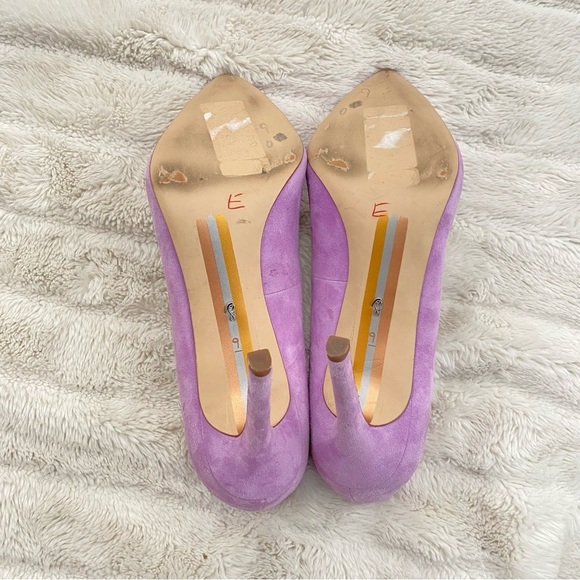 Sam Edelman Hazel Suede Pointed-Toe Pumps Heels Lavender Purple Size 9 - Picture 9 of 15
